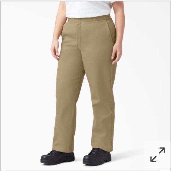 Womens Dickies Military Khaki Work Pants Size 20x32 - Picture 1 of 14